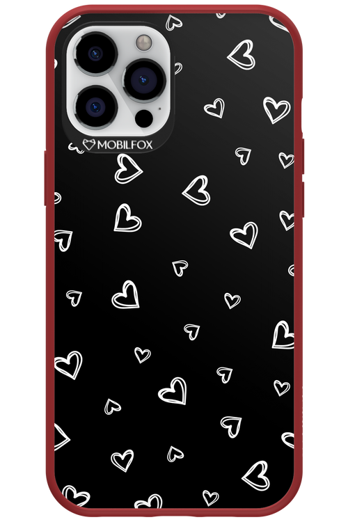 Monochrome Hearts 2.0 - Apple iPhone 12 Pro Max
