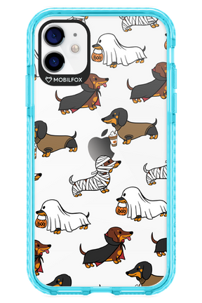 Scary Dachshund (Transparent) - Apple iPhone 11