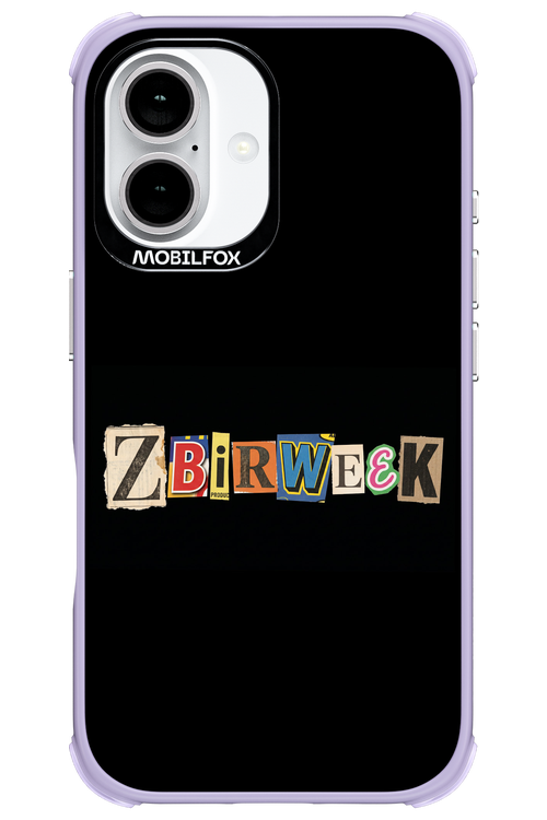 Zbirweek (black) 2.0 - Apple iPhone 16