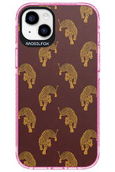 Burgundy Leopard Pattern - Apple iPhone 14 Plus