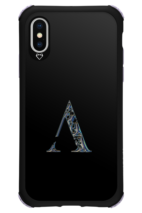 ⁠ ⁠Azteca A Chrome Logo - Apple iPhone X