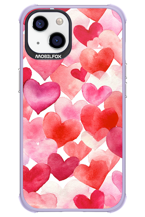 Water Painted Heart 2.0 - Apple iPhone 13