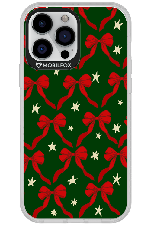 Bow & Stars (Green) - Apple iPhone 13 Pro Max