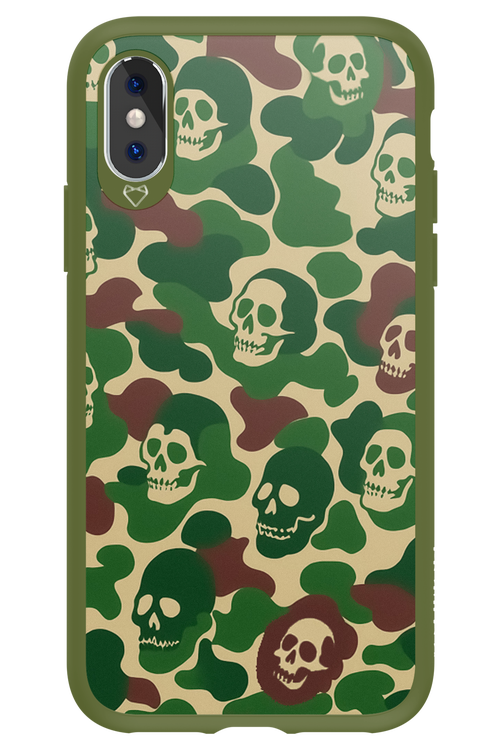 Camo Skull - Apple iPhone X