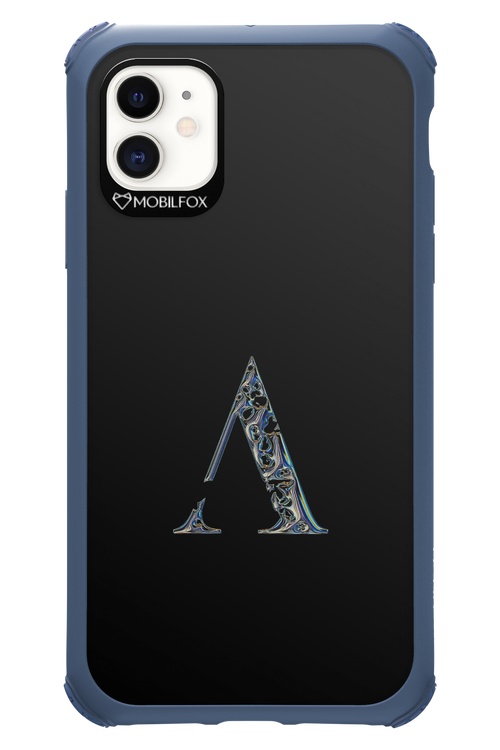 ⁠ ⁠Azteca A Chrome Logo - Apple iPhone 11