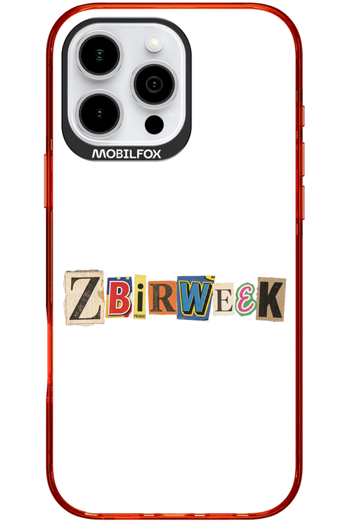Zbirweek (white) 2.0 - Apple iPhone 16 Pro Max