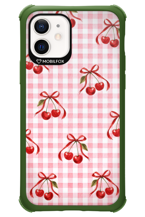 Pink Cherry Checked 2.0 - Apple iPhone 12