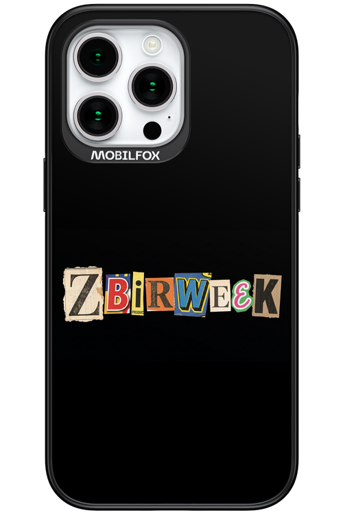 Zbirweek (black) 2.0 - Apple iPhone 15 Pro Max