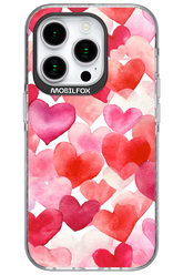 Water Painted Heart - Apple iPhone 15 Pro