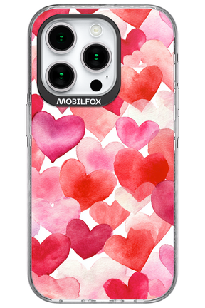 Water Painted Heart - Apple iPhone 15 Pro