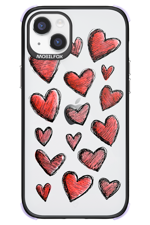 Red Love Transparent 2.0 - Apple iPhone 14 Plus