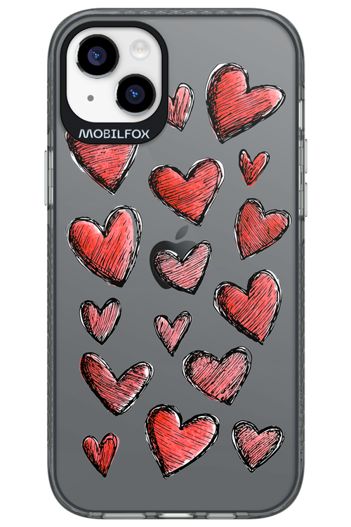 Red Love Transparent 2.0 - Apple iPhone 14 Plus