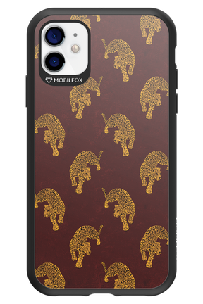 Burgundy Leopard Pattern - Apple iPhone 11