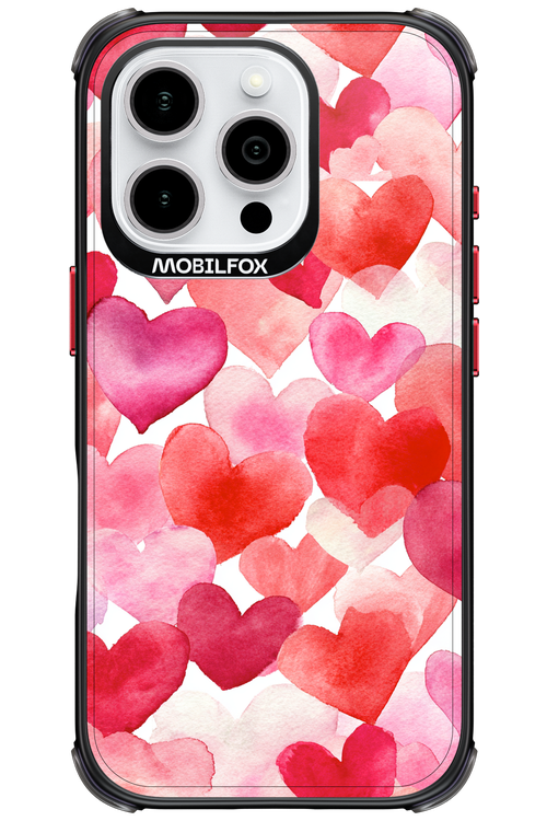 Water Painted Heart - Apple iPhone 16 Pro