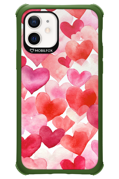 Water Painted Heart - Apple iPhone 12