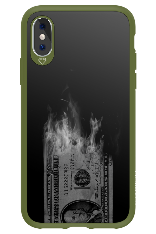 Money Burn B&W 2.0 - Apple iPhone XS