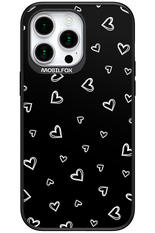 Monochrome Hearts 2.0 - Apple iPhone 15 Pro Max