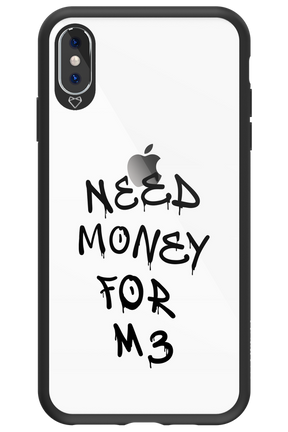 Need M3 Transparent Black - Apple iPhone XS Max