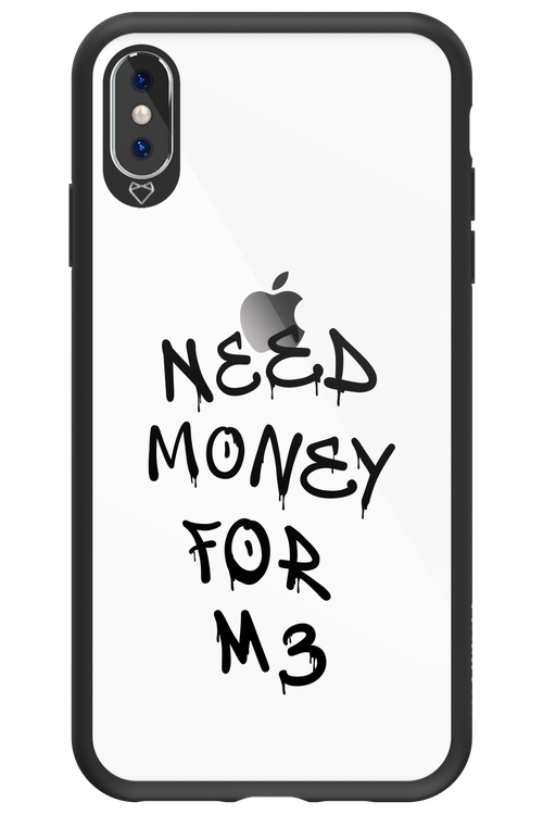 Need M3 Transparent Black - Apple iPhone XS Max