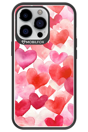 Water Painted Heart - Apple iPhone 13 Pro