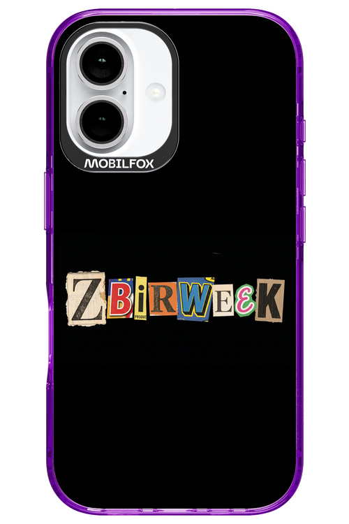 Zbirweek (black) 2.0 - Apple iPhone 16