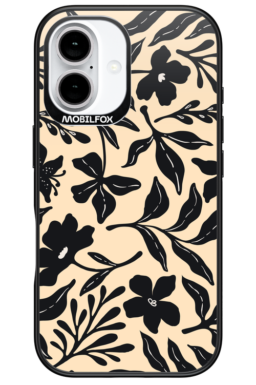 Black Flowers 2.0 - Apple iPhone 16