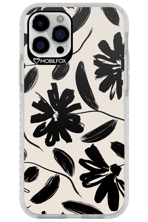 Monochrome Flowerss 2.0 - Apple iPhone 12 Pro