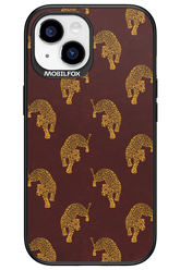 Burgundy Leopard Pattern - Apple iPhone 15