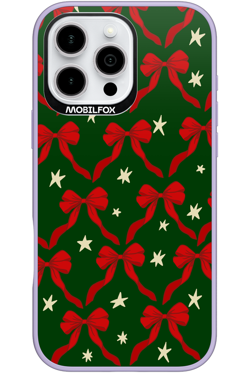 Bow & Stars (Green) - Apple iPhone 16 Pro Max