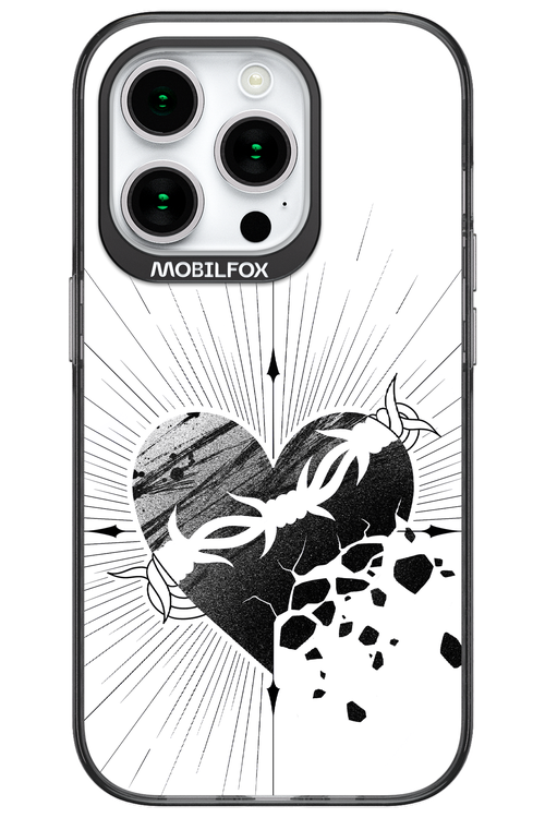 Fekete Szív - Apple iPhone 15 Pro