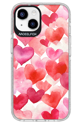 Water Painted Heart - Apple iPhone 14