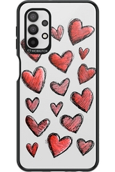 Red Love Transparent - Samsung Galaxy A32 5G