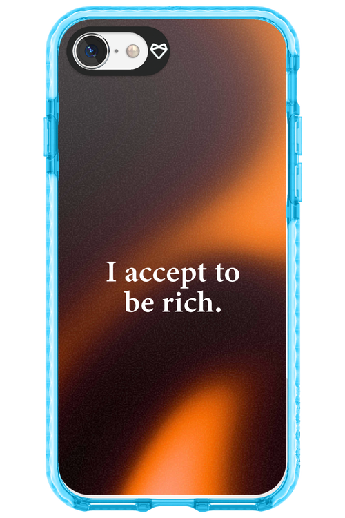 I accept to be rich - Apple iPhone 8