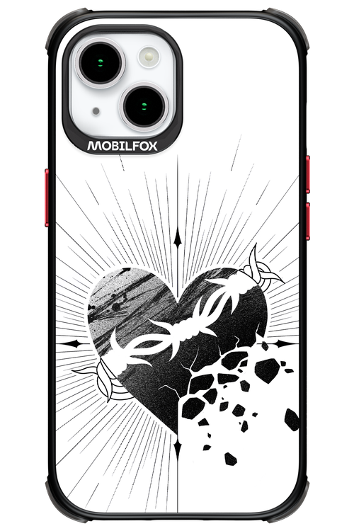Fekete Szív - Apple iPhone 15