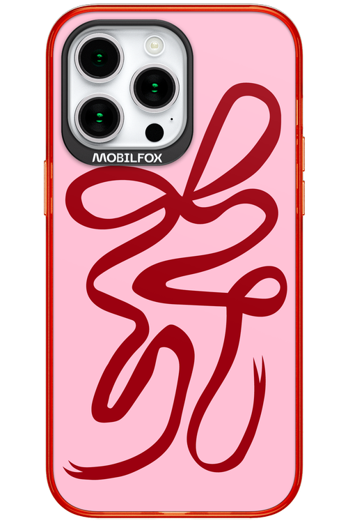 Burgundy Bow - Apple iPhone 15 Pro Max