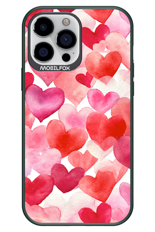 Water Painted Heart 2.0 - Apple iPhone 13 Pro Max