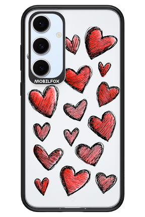 Red Love Transparent 2.0 - Samsung S24 FE