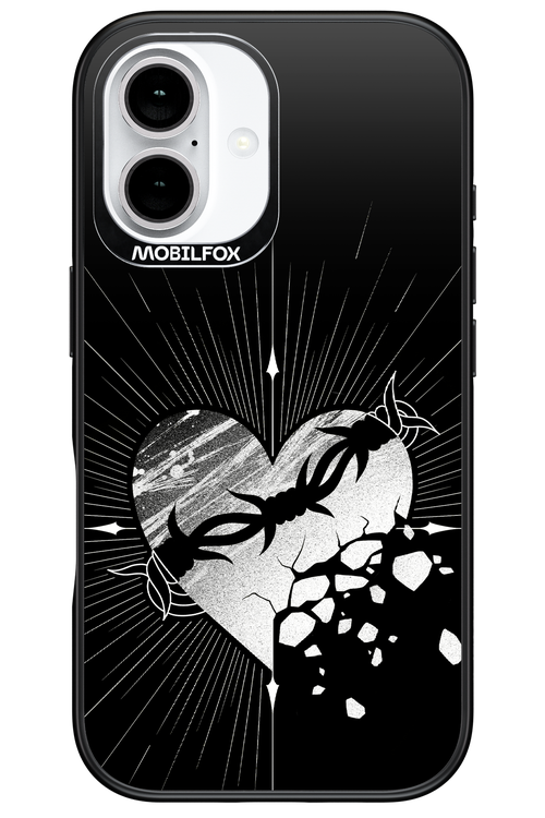 Fehér Szív - Apple iPhone 16