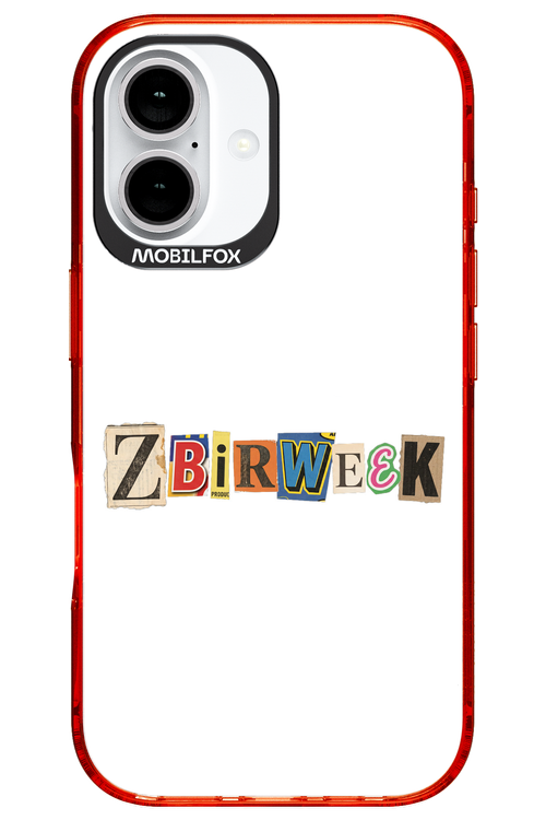 Zbirweek (white) 2.0 - Apple iPhone 16