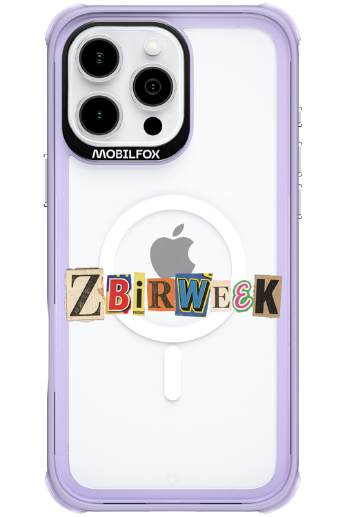 Zbirweek (transparent) 2.0 - Apple iPhone 16 Pro Max