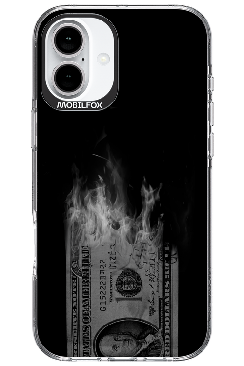 Money Burn B&W 2.0 - Apple iPhone 16 Plus