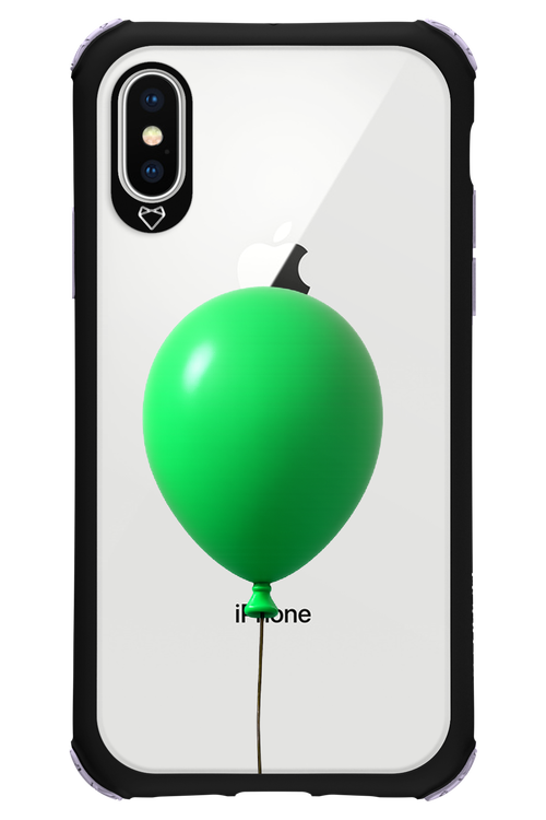 Green Balloon - Apple iPhone X