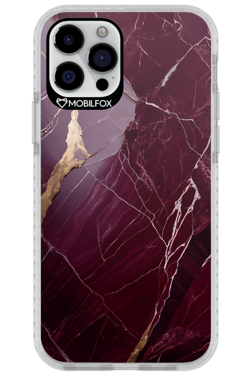 Burgundy Marble - Apple iPhone 12 Pro