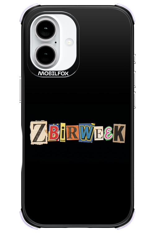 Zbirweek (black) 2.0 - Apple iPhone 16