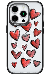 Red Love Transparent - Apple iPhone 15 Pro