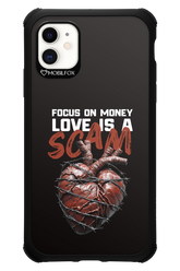 Focus on money, love is a scam - Apple iPhone 11