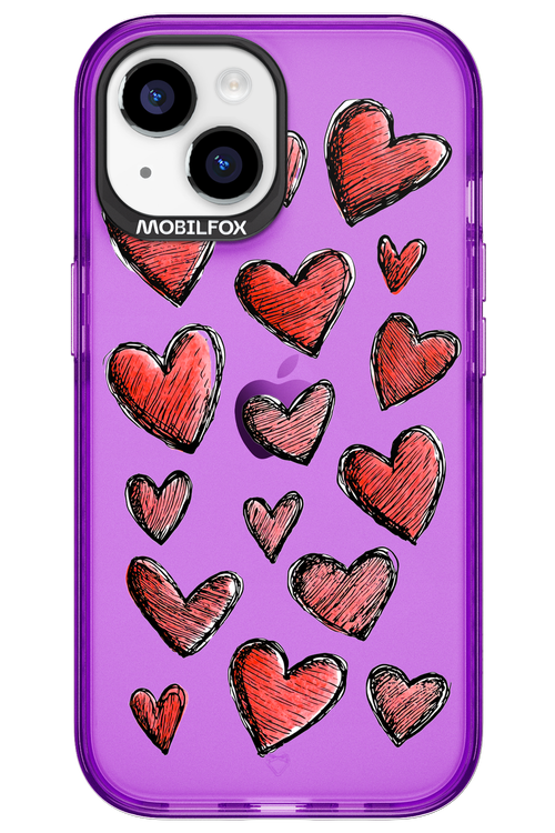 Red Love Transparent 2.0 - Apple iPhone 15