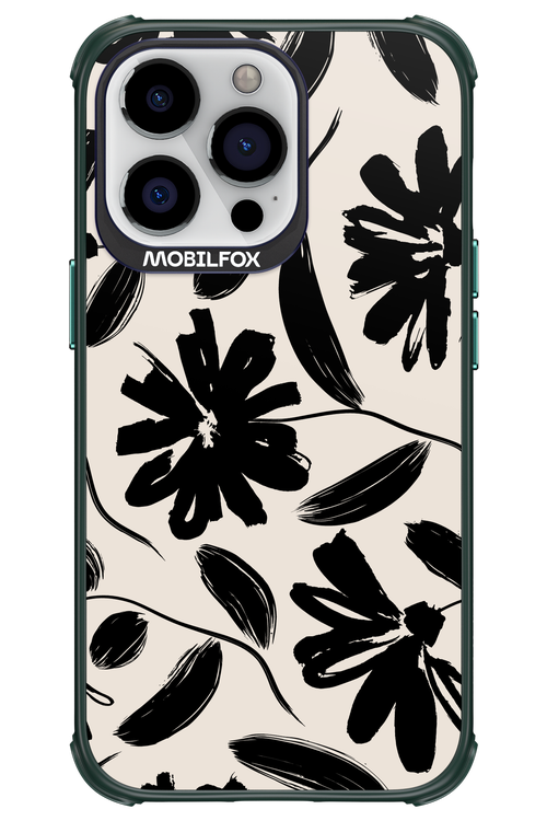 Monochrome Flowerss - Apple iPhone 13 Pro