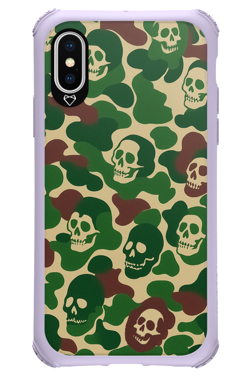 Camo Skull - Apple iPhone X