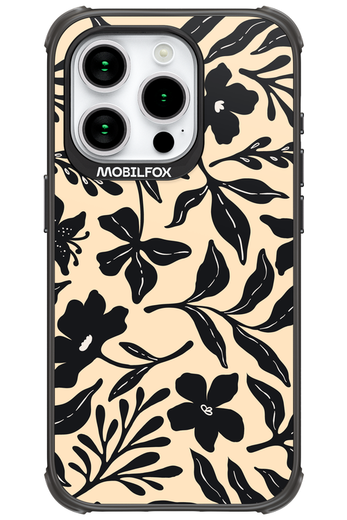 Black Flowers 2.0 - Apple iPhone 15 Pro